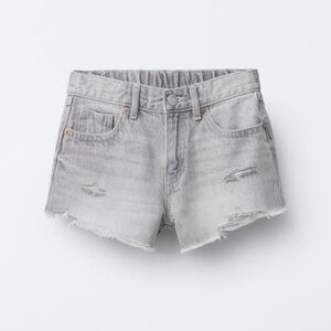 NWT Zara Lids Girls Gray Denim Shorts